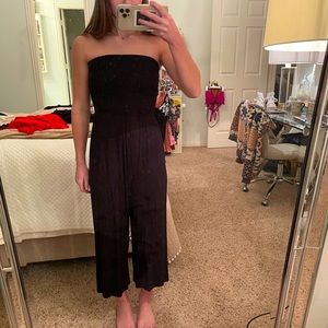 Super classy black jumpsuit with no straps